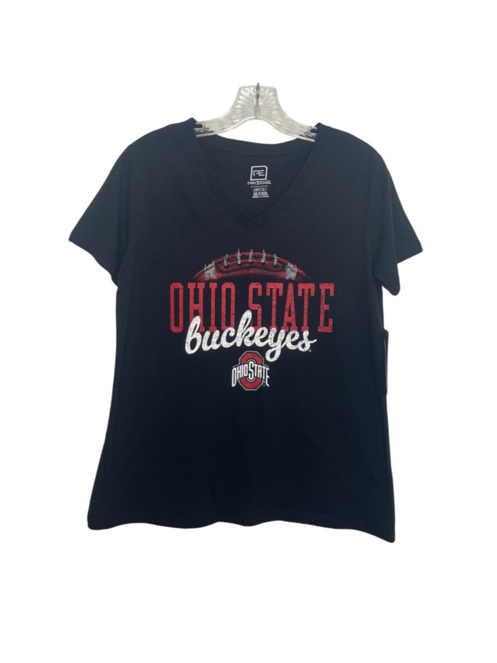 Ohio State Buckeyes Vneck Tshirt ProEdge Small Black Fanwear NCAA